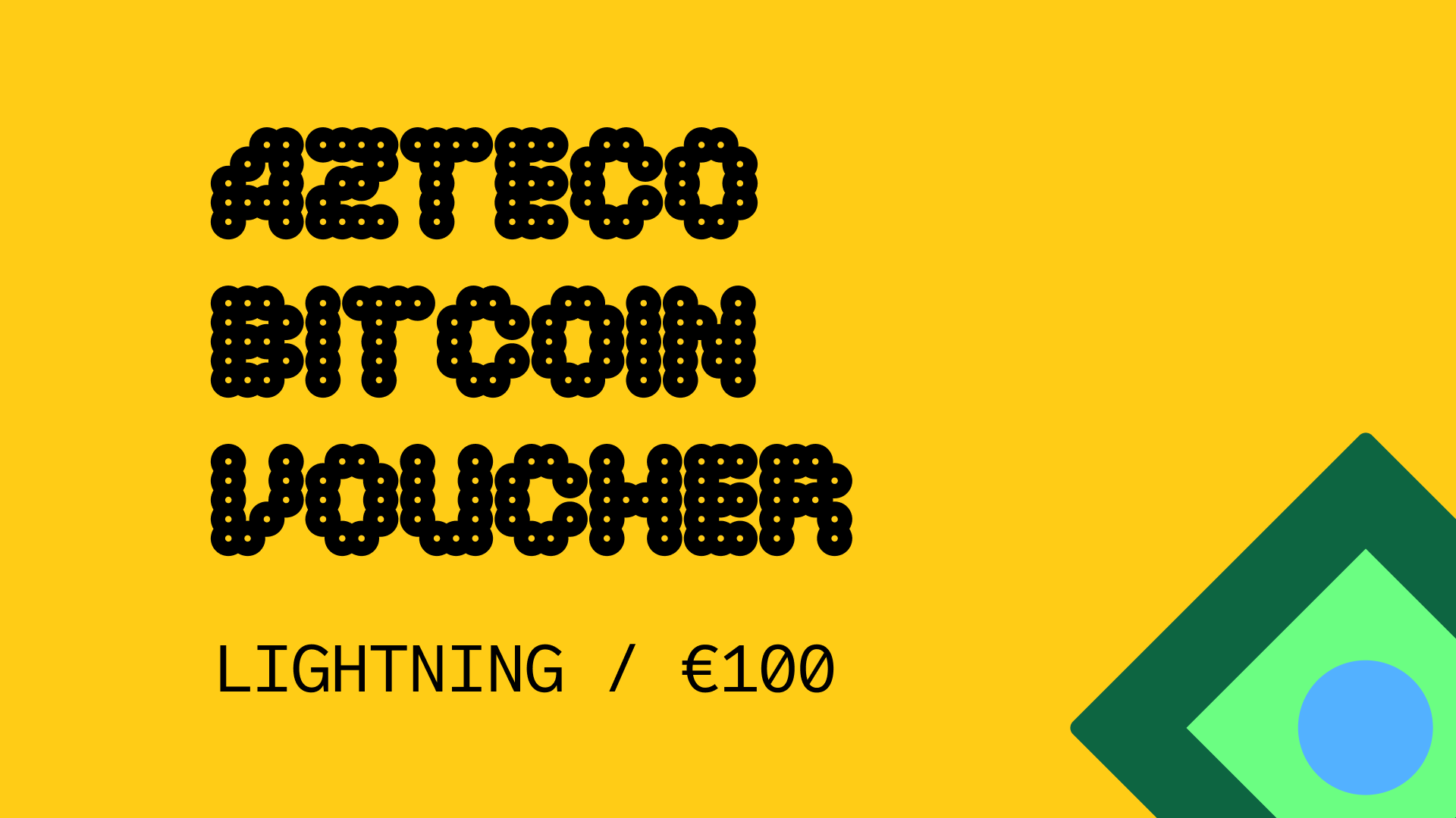 [$ 112.98] Azteco Bitcoin Lighting €100 Voucher