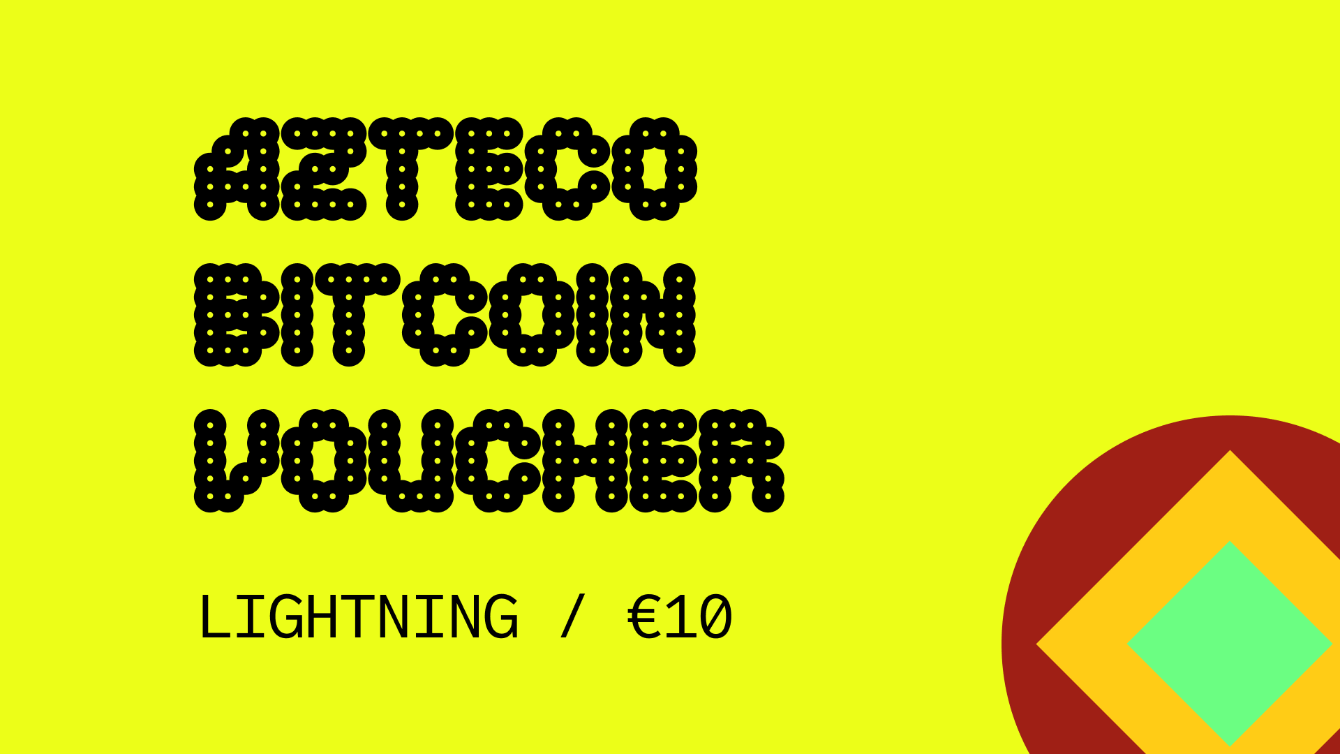 [$ 11.3] Azteco Bitcoin Lighting €10 Voucher