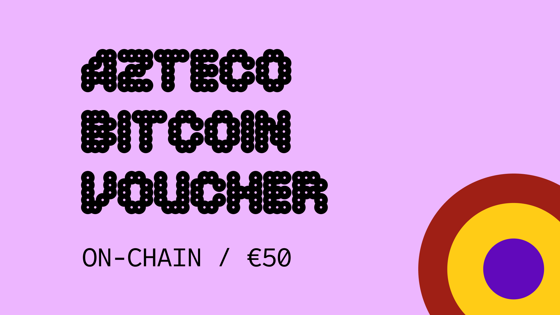 [$ 56.5] Azteco Bitcoin On-Chain €50 Voucher