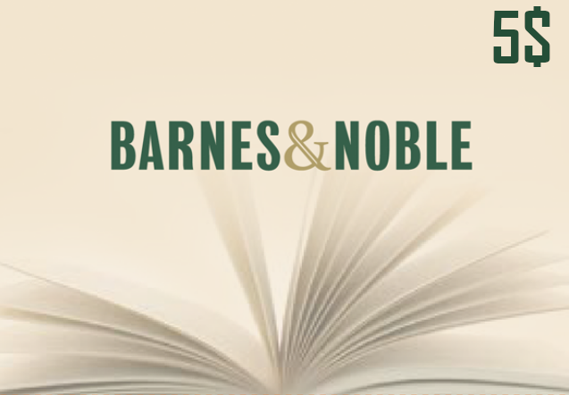 [$ 3.38] Barnes and Noble $5 Gift Card US