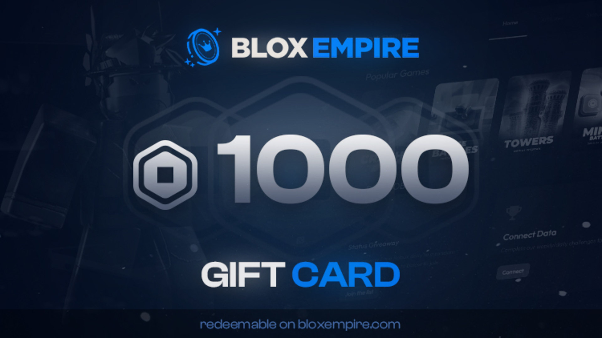[$ 2.76] Bloxempire 1,000 Balance Gift Card