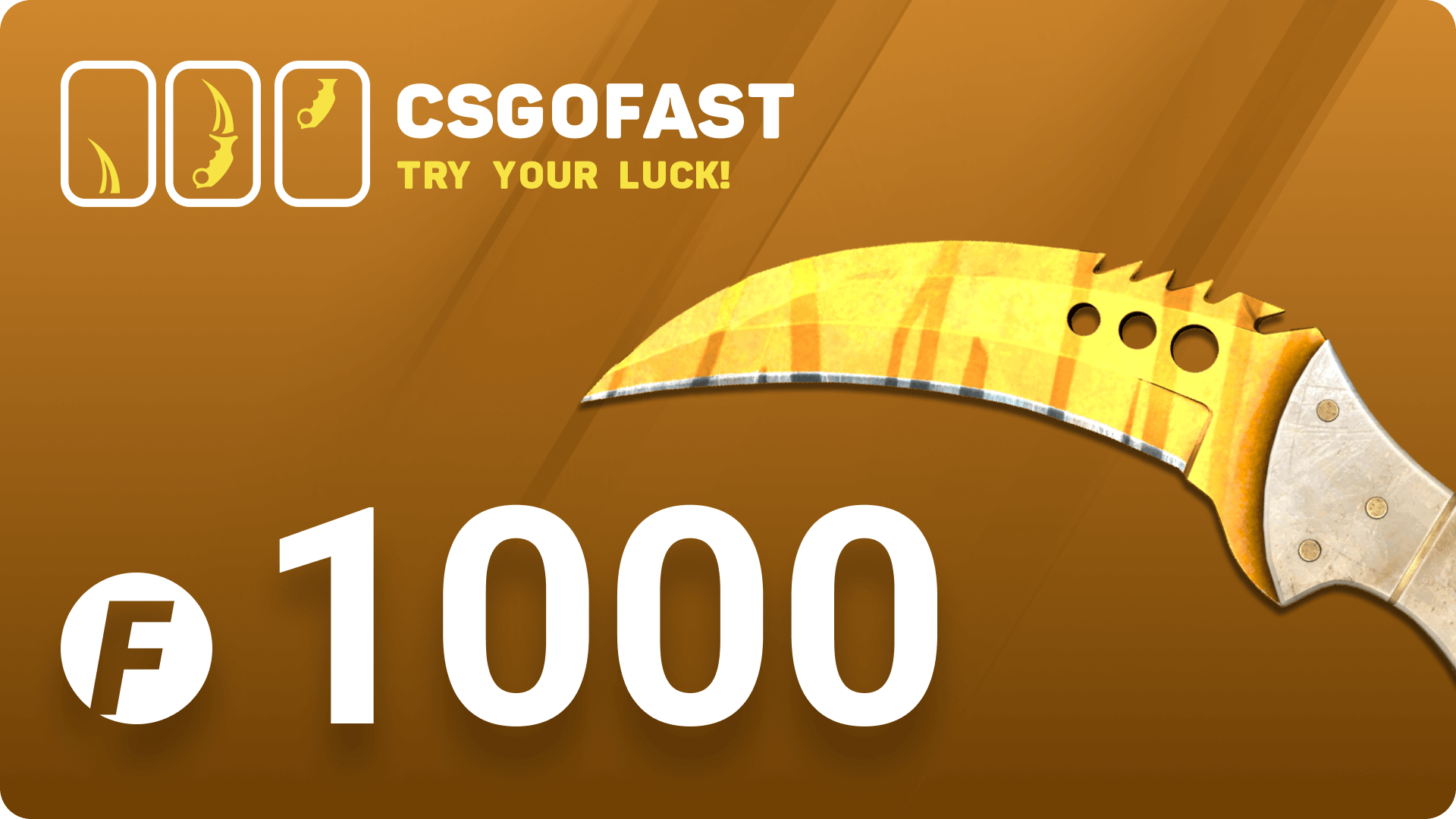[$ 695.26] CSGOFAST 1000 Fast Coins Gift Card