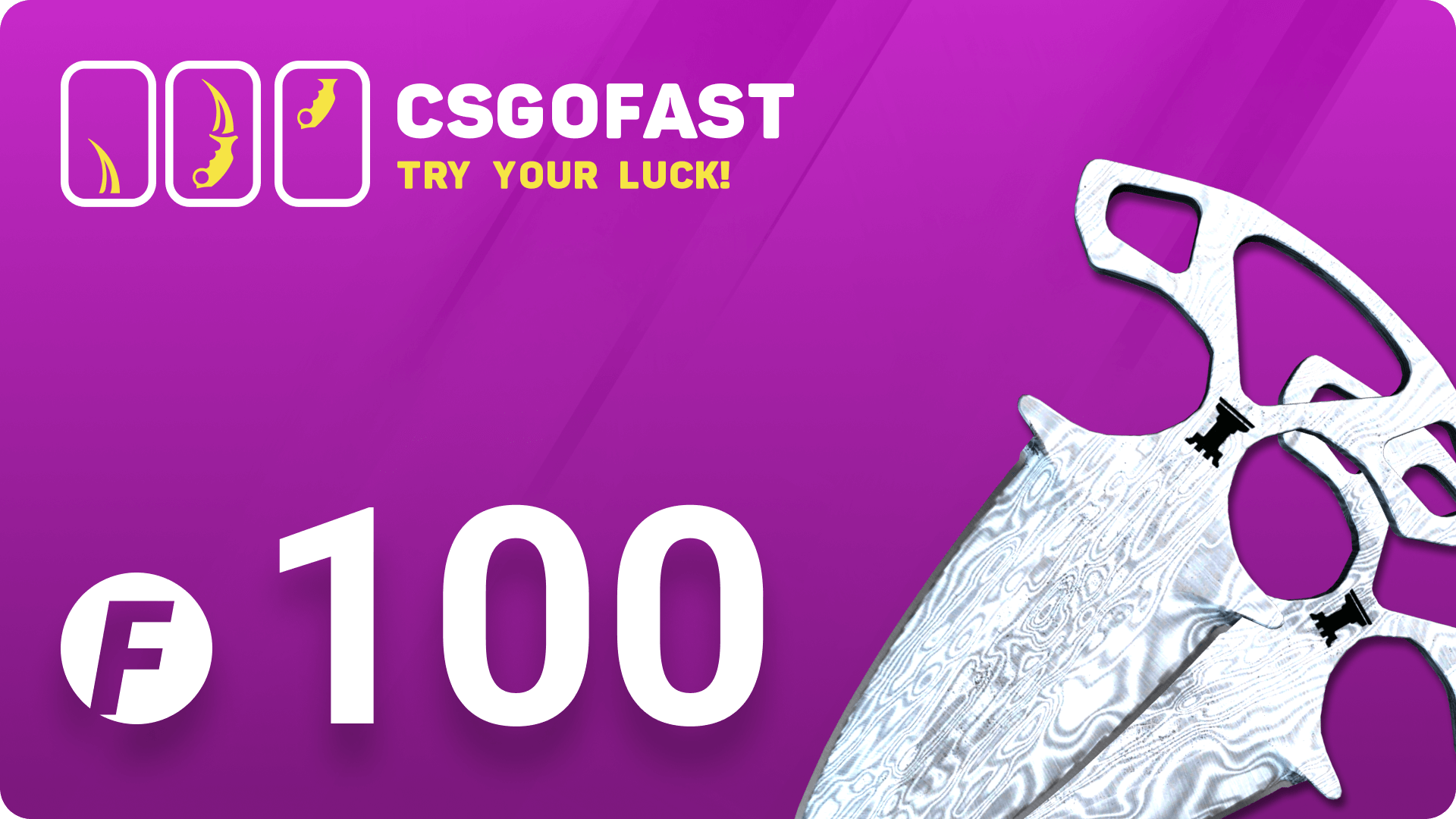 [$ 70.9] CSGOFAST 100 Fast Coins Gift Card