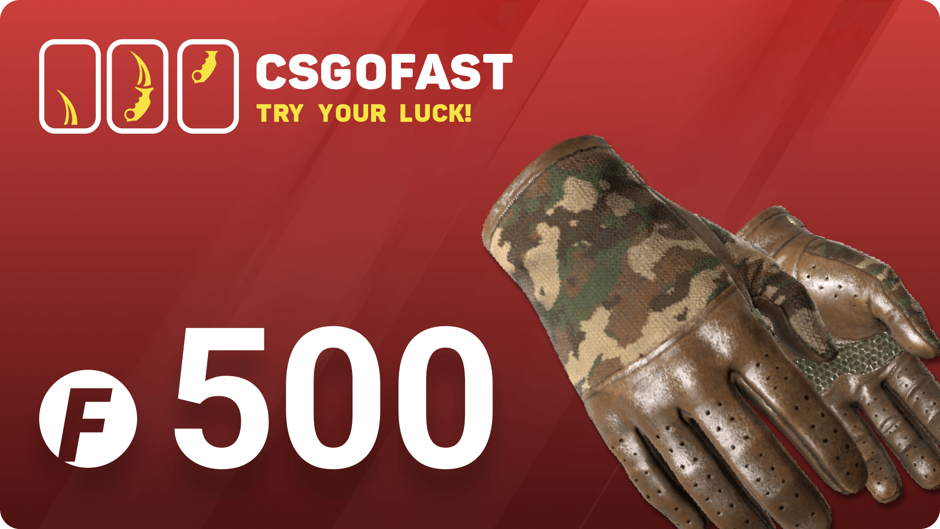 [$ 353.1] CSGOFAST 500 Fast Coins Gift Card