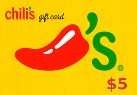 [$ 3.67] Chili's $5 Gift Card US