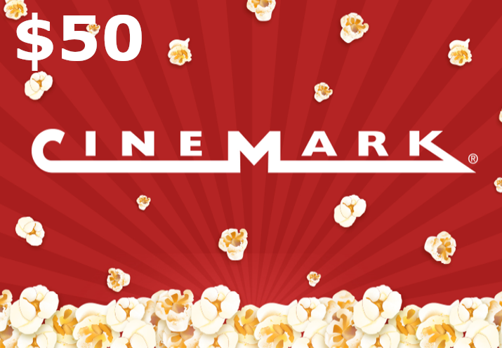 [$ 56.24] Cinemark Theatres $50 Gift Card US