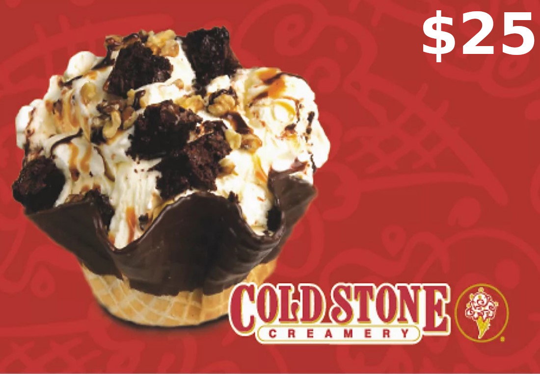 [$ 16.95] Cold Stone Creamer $25 Gift Card US