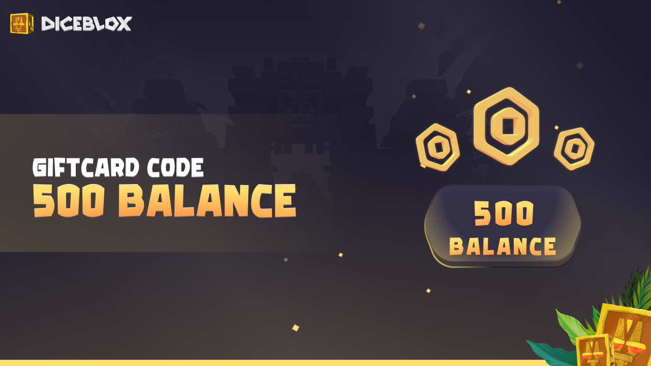 [$ 1.64] Diceblox 500 Balance Gift Card