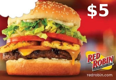 [$ 5.99] Red Robin $5 Gift Card US