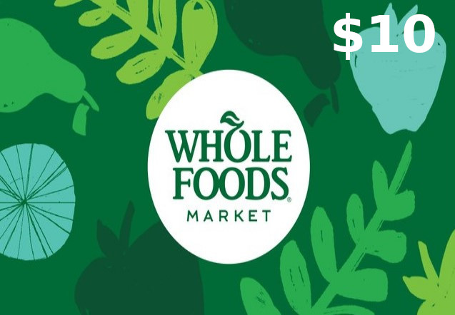 [$ 6.78] Whole Foods Market $10 Gift Card US