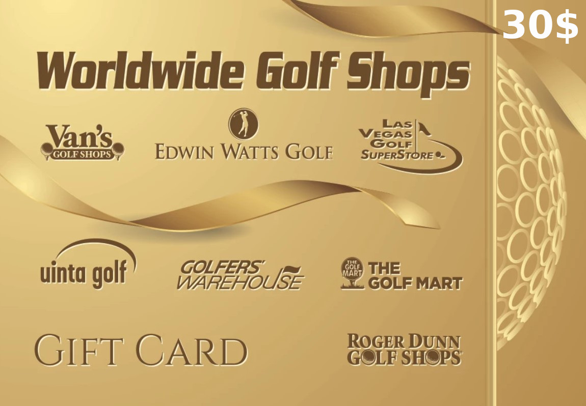 [$ 22.6] Worldwide Golf Shops $30 Gift Card US