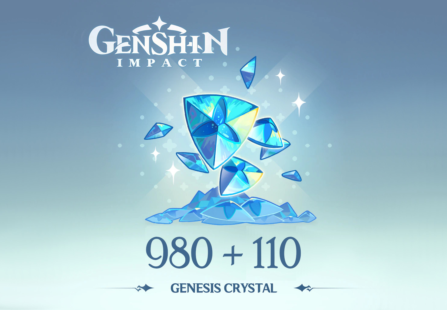 [$ 17.23] Genshin Impact - 980 + 110 Genesis Crystals Reidos Voucher