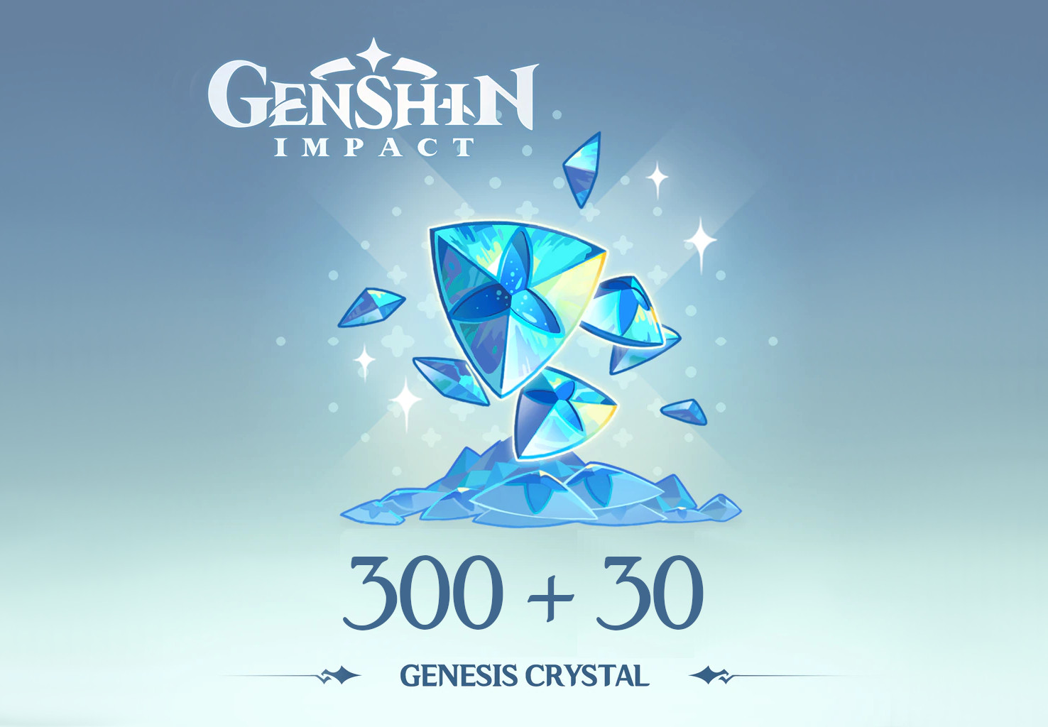 [$ 5.37] Genshin Impact - 300 + 30 Genesis Crystals Reidos Voucher