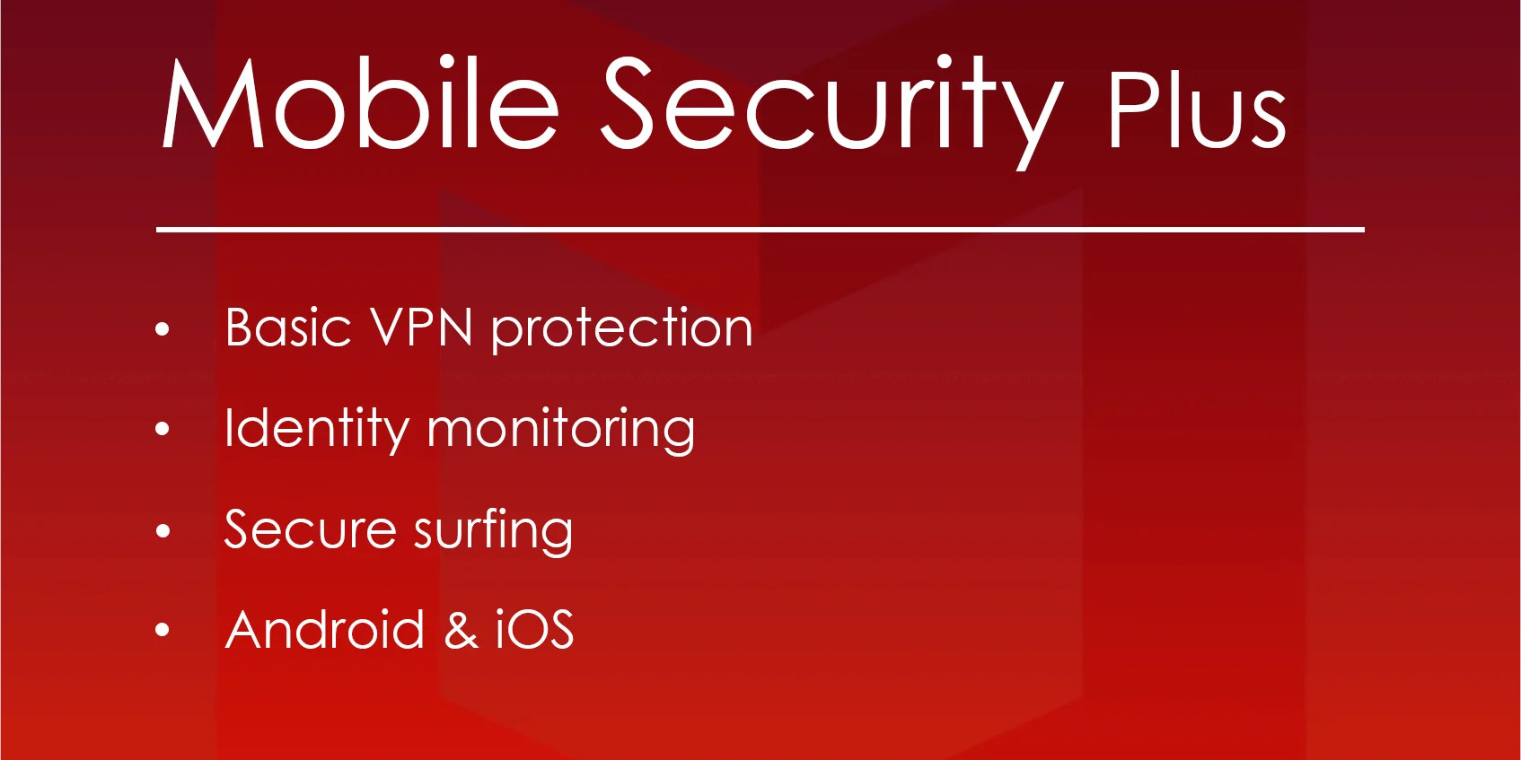 [$ 6.75] McAfee Mobile Security Plus VPN Key (1 Year / Unlimited Devices)