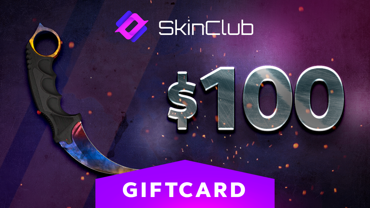 [$ 115.71] Skin.Club $100 Gift Card