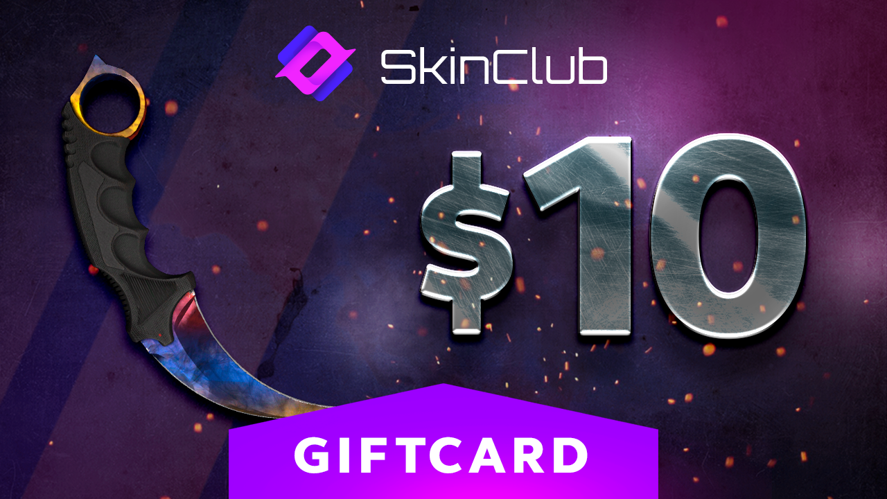 [$ 11.66] Skin.Club $10 Gift Card