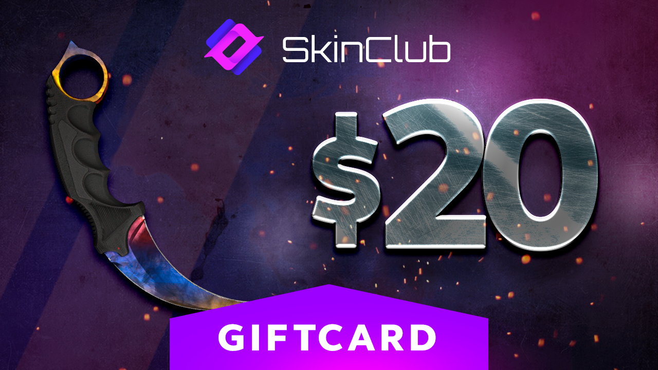 [$ 23.23] Skin.Club $20 Gift Card