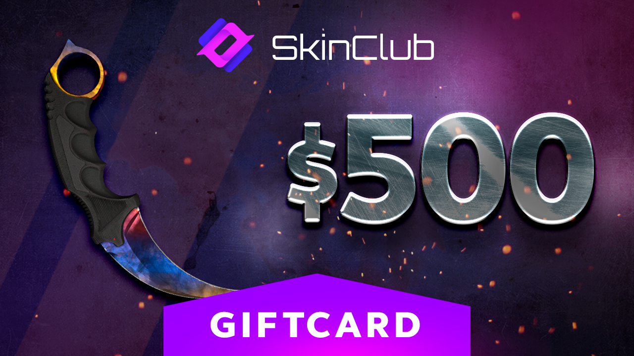 [$ 578.08] Skin.Club $500 Gift Card