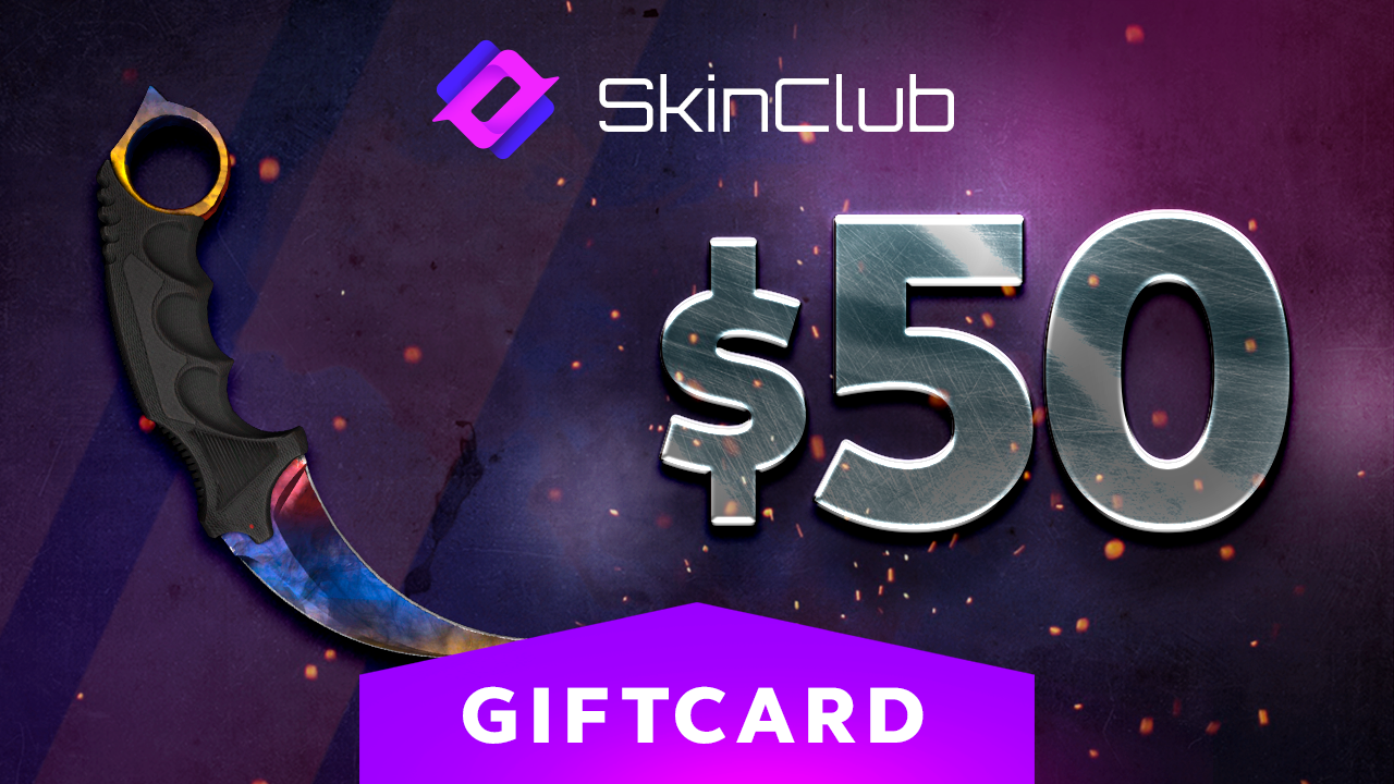[$ 57.91] Skin.Club $50 Gift Card