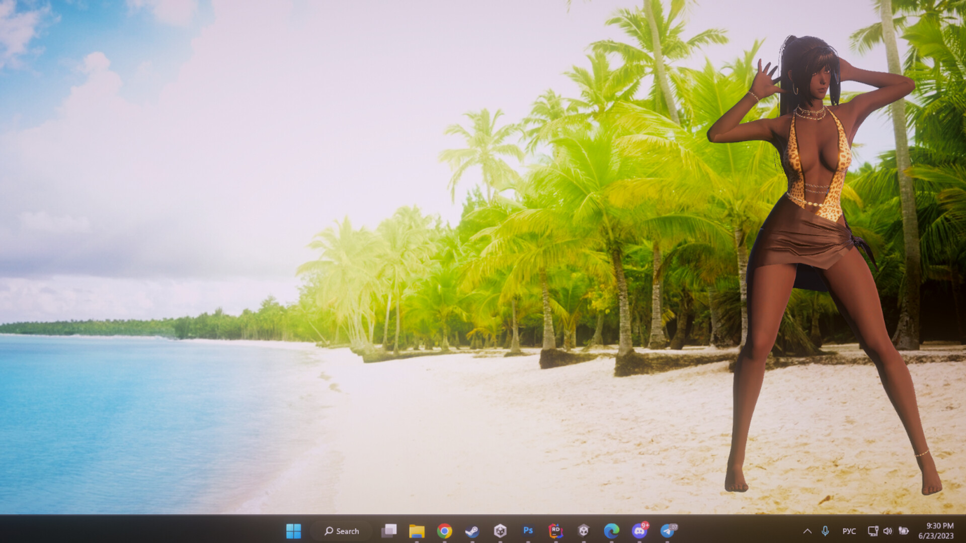 [$ 2.45] Desktop Beach Girls - 18+ DLC Steam CD Key