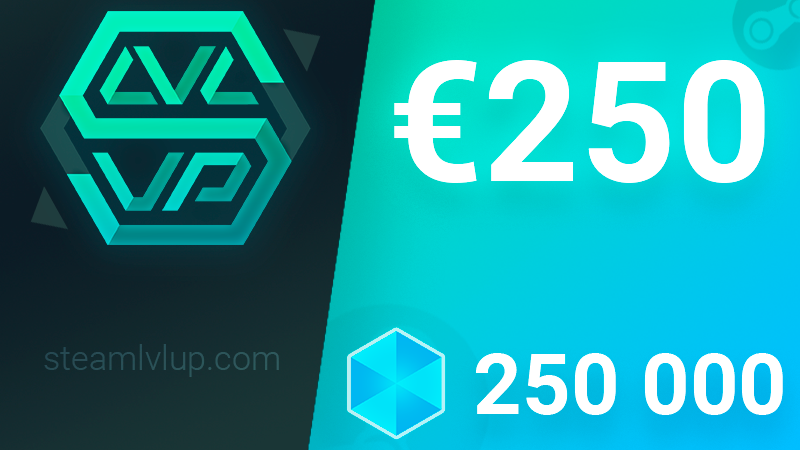 [$ 244.24] SteamlvlUP €250 Gift Code