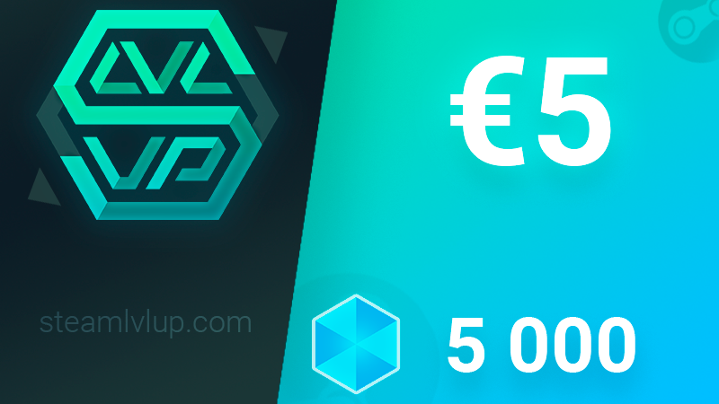 [$ 5.36] SteamlvlUP €5 Gift Code