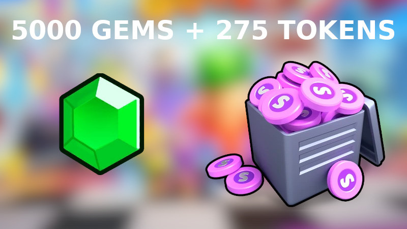 [$ 10.42] Stumble Guys - 5000 Gems + 275 Tokens Reidos Voucher
